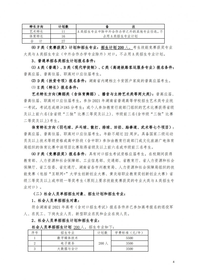 湖南铁道职业技术学院2021年单独招生简章（标准版）(图4)